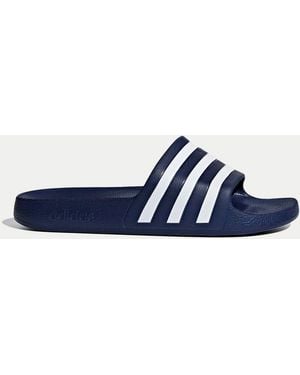adidas Women's Adilette Aqua Slides - Blue