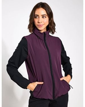 GOODMOVE Women's Convertible Sports Jacket With Stormwear - Purple