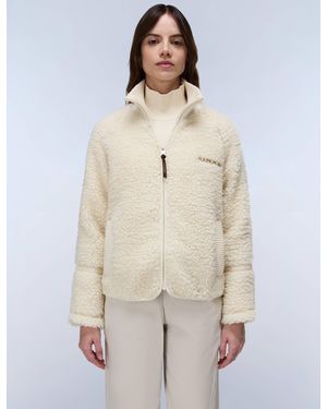 Napapijri Women's Aleut Full-zip Fleece - Natural