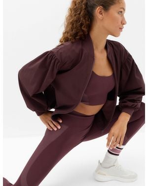 GOODMOVE Women's Woven Stormwear Bomber Jacket With Stretch - Purple