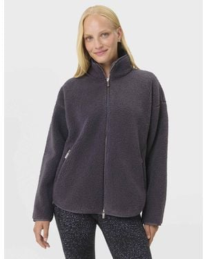 Sweaty Betty Women's Plush Textured Zip Up Fleece - Blue