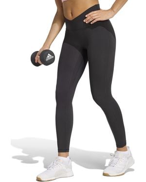 adidas Women's 3 Stripes Studio All Me 7/8 X-over leggings - Black