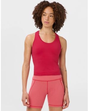 Sweaty Betty Women's Athlete Crop Seamless Workout Vest - Red