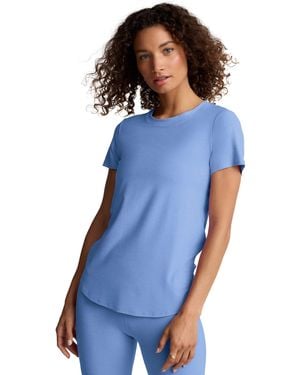 Beyond Yoga Women's Featherweight On The Down Low Tee - Blue