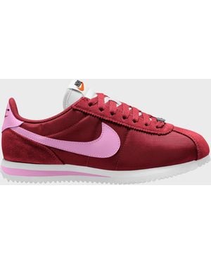 Nike Women's Cortez Textile Shoes - Red