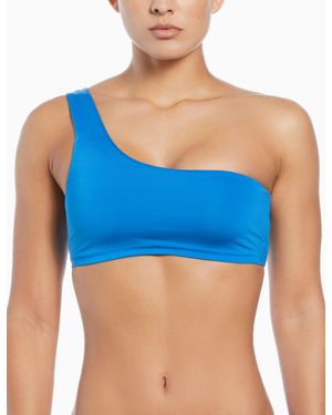 Nike Women's Asymmetrical Bikini Top - Blue