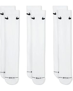 Nike Women's Everyday Elevated Crew Socks (3 Pairs) - White