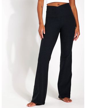 Beyond Yoga Women's Spacedye At Your Leisure Bootcut Pant - Blue