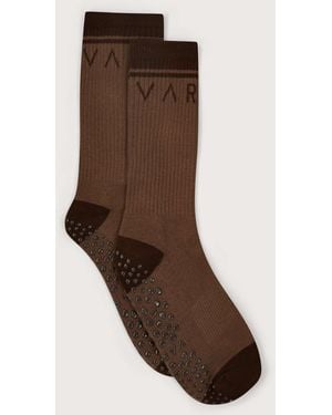 Varley Women's Kendrick Grip Sock - Brown