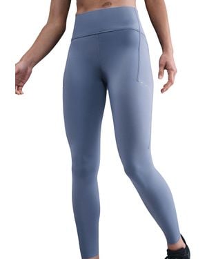 Nike Women's Swift High Waisted 7/8 Running leggings With Pockets - Blue