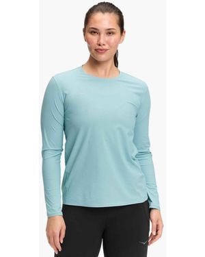 Hoka One One Women's Airolite Long Sleeve 2.0 - Blue