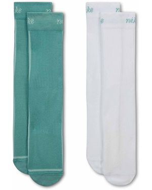Nike Women's Everyday Plus Lightweight Crew Socks (2-pair) - Blue