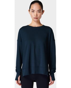 Sweaty Betty Women's After Class Longline Sweatshirt - Blue