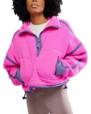 Fp Movement Women's Mountain High 1/2 Zip Fleece - Pink