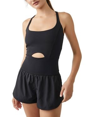 Fp Movement Women's Righteous Runsie - Black