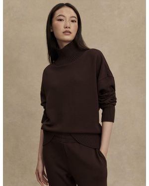 Varley Women's Barker High Neck Sweat - Brown