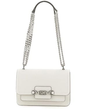 Michael Kors Heather Extrasmall Shoulder Bag - White