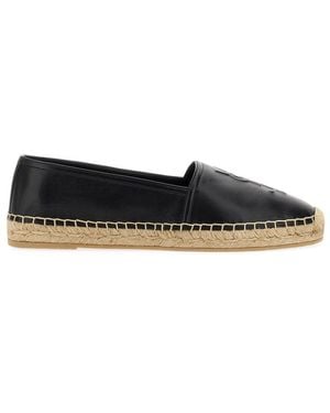 サンダル SAINT LAURENT Espadrillas Saint Laurent Cotton YSL Slip-On Espadrilles | Neiman Marcus