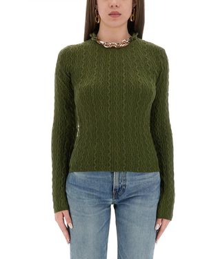 Rabanne Wool Jersey. - Green