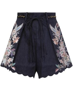 Zimmermann Rhiannon Tuck Short - Blue