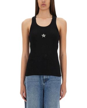 Stella McCartney Crystal Mini Star" Tank Top - Black