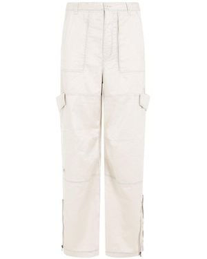Acne Studios Microfiber Cargo Pants - White