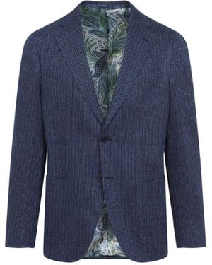 Etro Roma Sport W/Basting Jacket - Blue