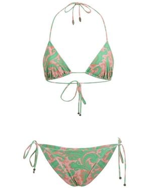 Etro Floral Paisley Bikini - Green