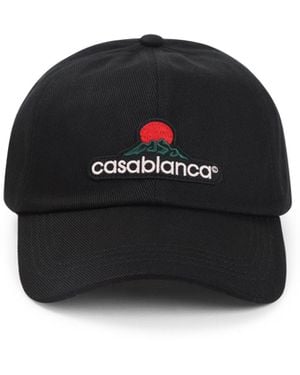 CASABLANCA Montagne Embr Patch Hat - Black