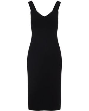 Max Mara Teak Compact Midi Dress - Black