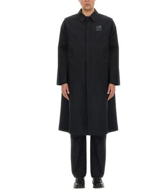 MM6 MAISON MARGIELA X SALOMON Trench Coat With Logo - Black