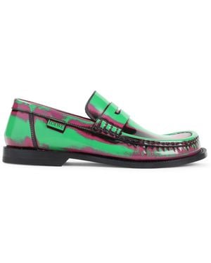 Loewe Campo Brushed Loafers - Green