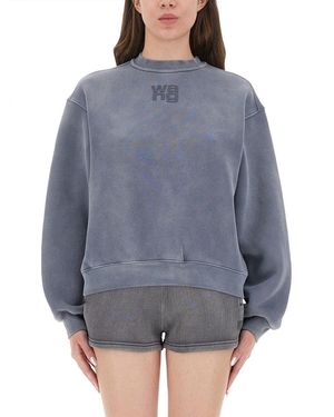 T By Alexander Wang Puff Logo Sweatshirt - Gray