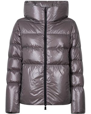 Herno Hooded Polyamide Puffer Jacket - Gray