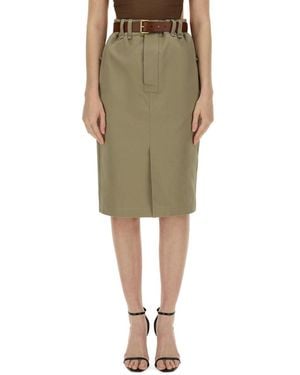 Saint Laurent Pencil Skirt - Green