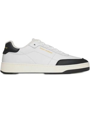 Saint Laurent Sl/61 Smooth Leather Sneakers - White