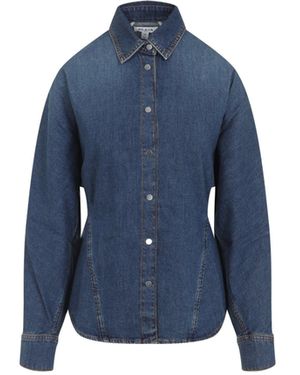 Alaïa Curved Shirt - Blue