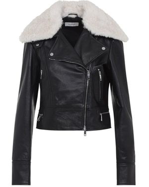 Sportmax Toscana Leather Biker Jacket - Black