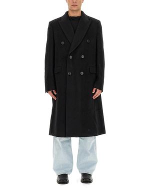 Our Legacy Whale" Double-Breasted Coat - Black