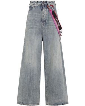 Balenciaga Charms Baggy Jeans - Gray