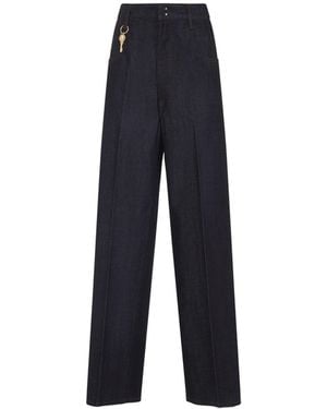Carven Wide Leg Jeans - Blue