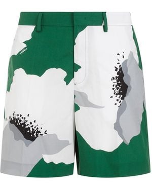 Valentino Cotton Shorts - Green