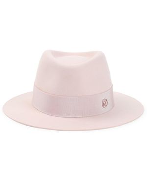 MAISON MICHEL ハット グレイッシュピンク Maison Michel Hats for Women | Online Sale up to 72% off | Lyst