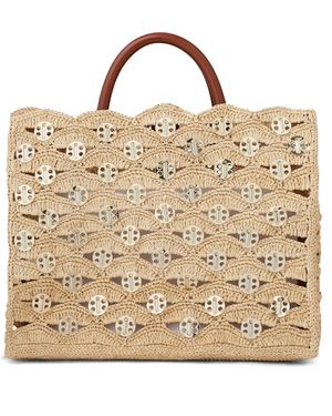 Rabanne Rafia Bag - Brown