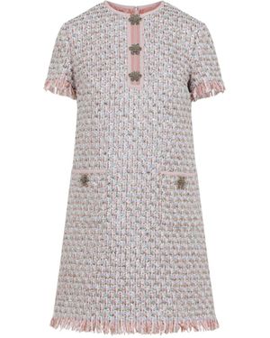 Valentino Embroidered Dress - Gray