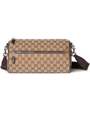 Gucci Gg Cylindrical Bag - Brown