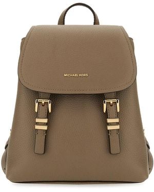 Michael Kors Leather Backpack - Brown