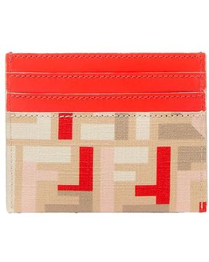 Fendi Rome Card Case Accessories - Red