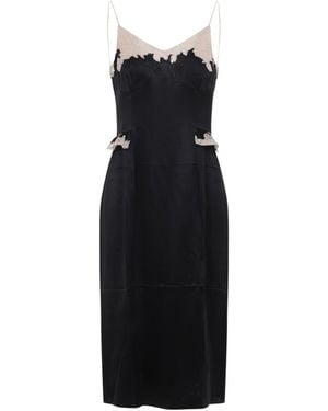 Prada Midi Silk Dress - Black
