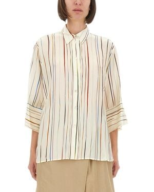 Paul Smith Signature Stripe" Shirt - Natural